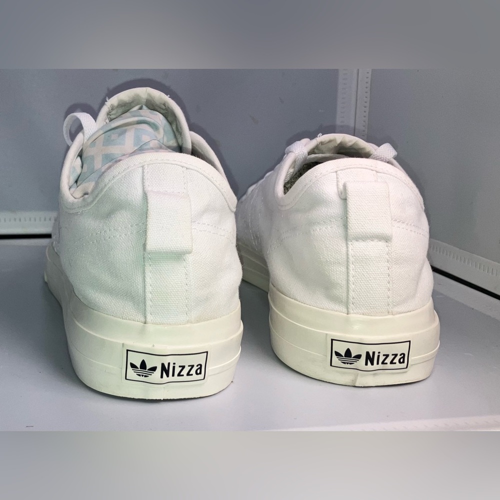 Adidas Nizza RF Triple White Men 10/Womens 11.5 - Picture 6 of 13